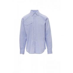 Koszula specjalisty paypera. Niebieskie koszule męskie PAYPER WEAR, bez wzorów, bez kołnierzyka, bez ramiączek. Za 138.00 zł.