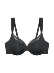 Triumph Biustonosz na fiszbinach - Illusion Curve Kobiety czarny, 85E. Czarne biustonosze Triumph, bez wzorów, z mikrofibry. Za 239.95 zł.