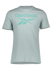 Reebok Koszulka w kolorze szarym rozmiar: XL. Szare bluzki damskie Reebok, xl, bez wzorów, z bawełny, bez kołnierzyka, bez ramiączek. Za 52.79 zł.