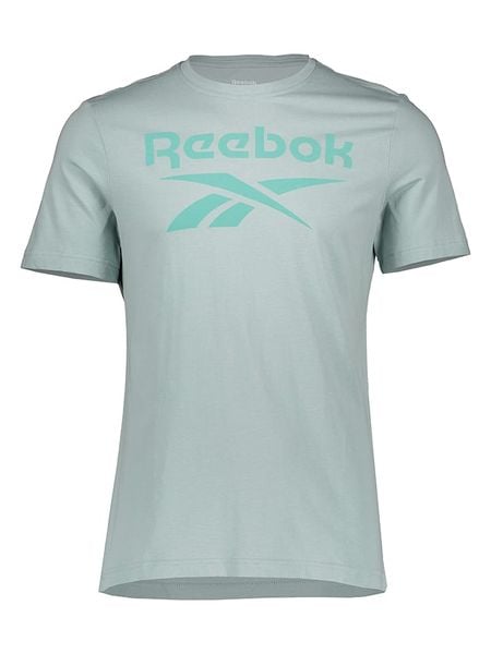 Reebok Koszulka w kolorze szarym rozmiar: XL. Szare bluzki damskie Reebok, xl, bez wzorów, z bawełny, bez kołnierzyka. Za 48.16 zł.