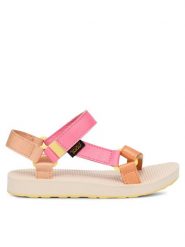 Teva Sandały Original Universal Glisten 1155072C Różowy. Czerwone sandały dziewczęce Teva, ze skóry, bez zapięcia. Za 209.99 zł.