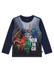LEGO Bluzka 11010948 Granatowy Regular Fit. Niebieskie t-shirty chłopięce LEGO, bez wzorów, z syntetyku, bez ramiączek. Za 99.99 zł.