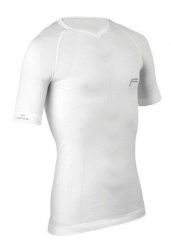 Koszulka Fuse krótki rękaw biała L 50-52. Białe t-shirty sportowe męskie Fuse, l, z materiału, bez ramiączek, rowerowe. Za 244.45 zł.