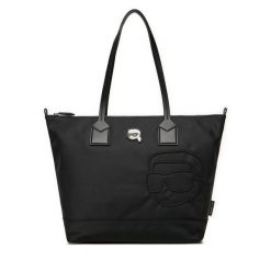 Torebka KARL LAGERFELD. Czarne torebki klasyczne damskie Karl Lagerfeld, bez wzorów, bez dodatków. Za 619.99 zł.