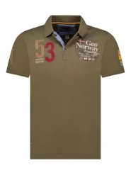 Geographical Norway Koszulka polo "Kelan" w kolorze khaki rozmiar: S. Brązowe koszulki polo męskie Geographical Norway, s, bez wzorów, z bawełny, bez ramiączek. Za 57.20 zł.