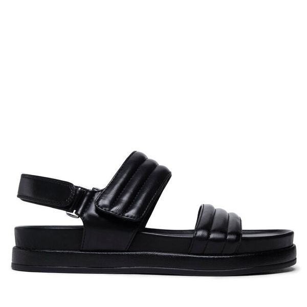 Sandały Jenny Fairy. Czarne sandały damskie Jenny Fairy, bez wzorów, bez obcasa, na płaskiej podeszwie. Za 109.99 zł.