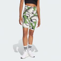 Szorty adidas x FARM Bike. Brązowe spodenki sportowe damskie Adidas, bez wzorów, sportowe. Za 179.00 zł.