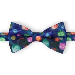 Mucha Męska, Motyw Kosmiczny, Granatowa, Bez Poszetki -EM Men's Accessories. Niebieskie krawaty i muchy męskie Em men's accessories, bez wzorów, eleganckie. Za 49.99 zł.