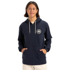 Bluza na zamek dla Mężczyzn CIRCLE BACK Czarny. Niebieskie bluzy z kapturem męskie Quiksilver, m, z bawełny. Za 269.99 zł.