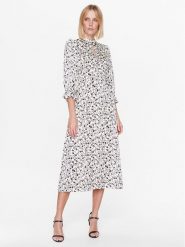 Bruuns Bazaar Sukienka codzienna Clarena BBW3275 Écru Regular Fit. Sukienki damskie Bruuns Bazaar, na co dzień, bez wzorów, z syntetyku, bez kołnierzyka, bez ramiączek, proste. Za 739.99 zł.