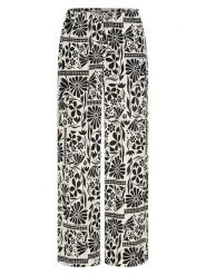 Eight2Nine Spodnie w kolorze czarno-kremowym rozmiar: S. Białe spodnie materiałowe damskie Eight2Nine, bez wzorów, z materiału. Za 84.21 zł.