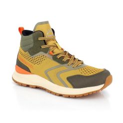 Buty trekkingowe dla dorosłych - TARAGHA - Curry. Żółte buty trekkingowe męskie Kimberfeel, bez zapięcia, trekkingowe. Za 485.10 zł.