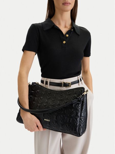 MEXX Torebka CEO-MEXX-AJ-001-09 Czarny. Czarne torebki klasyczne damskie Mexx, bez wzorów, z materiału, bez dodatków. Za 189.99 zł.