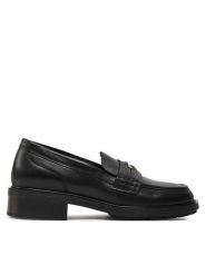 Tommy Hilfiger Lordsy Th Penny Loafer FW0FW08029 Czarny. Czarne mokasyny damskie Tommy Hilfiger, ze skóry. Za 379.99 zł.