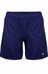 Spodenki do badmintona dla dorosłych Victor 4866. Niebieskie spodenki sportowe damskie VICTOR, s, z materiału, na fitness i siłownię. Za 129.99 zł.