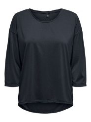 ONLY Bluzka w kolorze granatowym rozmiar: L. Niebieskie bluzki damskie Only, l, bez wzorów, bez kołnierzyka, bez ramiączek. Za 61.60 zł.