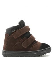 Mrugała Śniegowce Neo 6120/2-33 Brązowy. Brązowe buty zimowe chłopięce Mrugała, ze skóry, bez zapięcia. Za 339.99 zł.