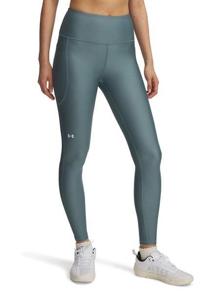 Under Armour Legginsy funkcyjne w kolorze szaroniebieskim rozmiar: XS. Niebieskie legginsy damskie Under Armour, xs, bez wzorów, z materiału. Za 98.45 zł.