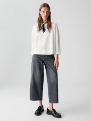 OPUS Bluza "Gelix" w kolorze białym rozmiar: 38. Białe bluzy bez kaptura damskie Opus, z bawełny. Za 104.99 zł.