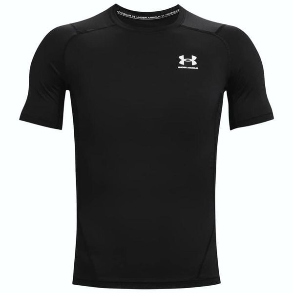 T-shirt de compression à manche courte Under Armour HeatGear Noir pour homme. Białe t-shirty męskie Under Armour, xl, bez wzorów, z materiału, bez kołnierzyka. Za 242.00 zł.