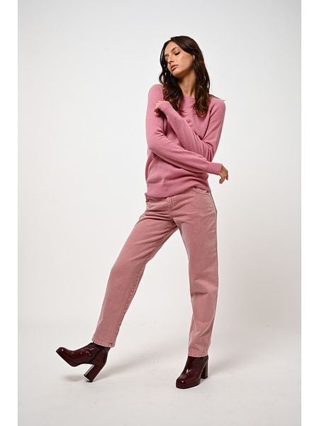 AUTHENTIC CASHMERE Kaszmirowy sweter "Etret" w kolorze jasnoróżowym rozmiar: M. Różowe swetry klasyczne damskie AUTHENTIC CASHMERE, m, z kaszmiru, bez kołnierzyka. Za 393.45 zł.