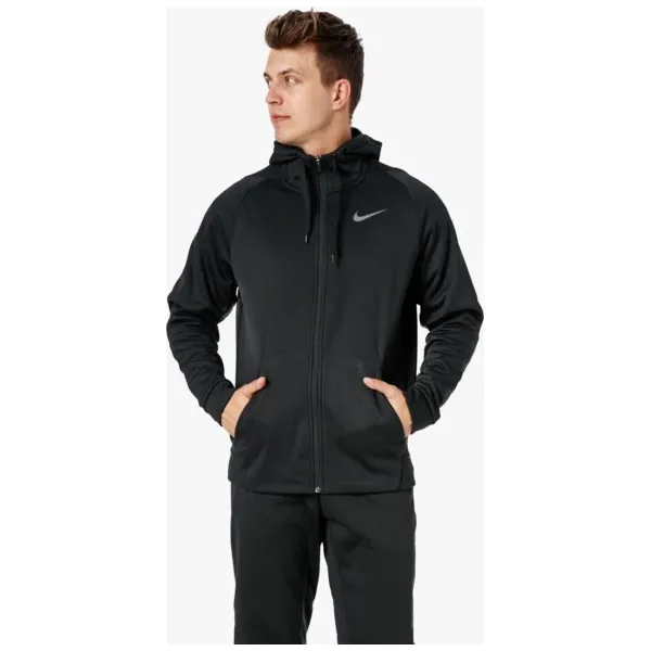 Nike Bluza Thrma Hd Fz , czarny, rozmiar XL. Czarne bluzy z kapturem męskie Nike, m, z materiału. W wyprzedaży za 199.99 zł.