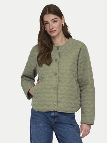 ONLY Kurtka przejściowa Heart 15366265 Zielony Regular Fit. Zielone kurtki damskie Only, s, bez wzorów, z syntetyku, bez kaptura. Za 142.99 zł.