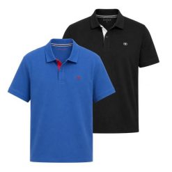 Męska Koszulka Polo Tom Tailor Doublepack Polo Advanced Blue 1044879 11132. Niebieskie koszulki polo męskie Tom Tailor, l, bez wzorów, bez ramiączek. W wyprzedaży za 79.99 zł.