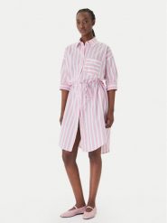 JOOP! Jeans Sukienka koszulowa Dua 30102576 Różowy Regular Fit. Czerwone sukienki damskie Joop! Jeans, m, bez wzorów, z bawełny, bez kołnierzyka, bez ramiączek, koszulowe. Za 849.99 zł.