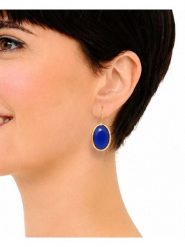 Pierres delicates Pozłacane kolczyki z tygrysim okiem rozmiar: onesize. Żółte kolczyki damskie Pierres delicates, pozłacane, z zapięciem typu bigiel. Za 47.95 zł.