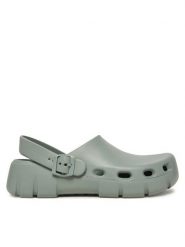 Birkenstock Klapki Birki Flow 1029536 Zielony. Zielone klapki i japonki męskie Birkenstock, z tworzywa sztucznego. Za 219.99 zł.