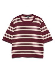 Vero Moda Sweter w kolorze kremowo-bordowym rozmiar: M. Czerwone swetry klasyczne damskie Vero Moda, m, bez kołnierzyka. Za 91.95 zł.