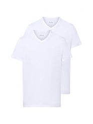 BOSS T-shirt w 2-paku Mężczyźni Bawełna biały jednolity, XXL. Białe t-shirty męskie Boss, m, bez wzorów, z bawełny, bez kołnierzyka. Za 169.95 zł.