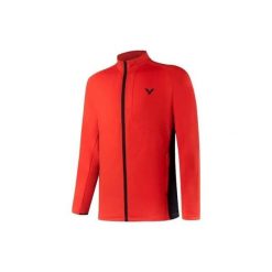 Kurtka z dresu Victor J-30602 D. Czerwone kurtki treningowe męskie VICTOR, xl, bez wzorów, z dresówki, na fitness i siłownię. Za 285.50 zł.