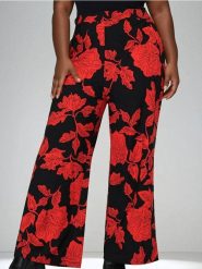 Spodnie ze wzorem - wielobarwny. Spodnie materiałowe damskie Sinsay, bez wzorów, z włókna, plus size. Za 79.99 zł.