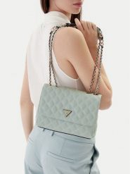 Guess Torebka Giully II HWBQ96 73200 Zielony. Zielone torebki klasyczne damskie Guess, z aplikacjami, ze skóry, bez dodatków. Za 589.99 zł.