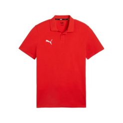 Koszulka męska Puma Team Goal Casuals Polo. Czerwone t-shirty sportowe męskie Puma, m, z bawełny, bez ramiączek, do piłki nożnej. Za 89.09 zł.