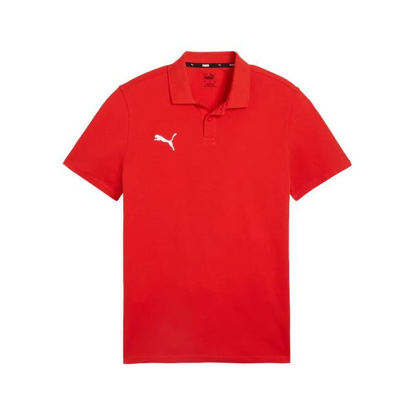 Koszulka męska Puma Team Goal Casuals Polo. Czerwone t-shirty sportowe męskie Puma, m, z bawełny, bez ramiączek, do piłki nożnej. Za 89.09 zł.
