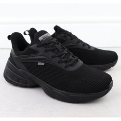 Buty sportowe męskie czarne Atletico VB17566. Czarne buty sportowe na co dzień męskie bez zapięcia. Za 218.30 zł.