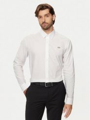 KARL LAGERFELD Koszula 605947 544671 Biały Regular Fit. Białe koszule męskie Karl Lagerfeld, l, bez wzorów, z bawełny, bez kołnierzyka, bez ramiączek. Za 449.99 zł.