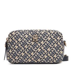 Torebka Tommy Hilfiger. Niebieskie listonoszki damskie Tommy Hilfiger, bez wzorów, bez dodatków. Za 359.99 zł.