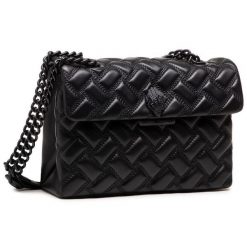 Torebka Kurt Geiger. Czarne torebki wieczorowe Kurt Geiger, bez wzorów, wizytowe, bez kołnierzyka, bez ramiączek. Za 969.99 zł.