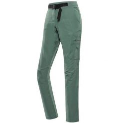 Damskie Spodnie Softshell Alpine Pro Corba 46 - Wiatroszczelne i Elastyczne. Fioletowe spodnie dresowe damskie Alpine Pro, bez wzorów, z elastanu. Za 251.99 zł.