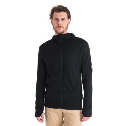 Bluza trekkingowa męska icebreaker Merino 260 Quantum IV. Czarne bluzy bez kaptura męskie Icebreaker, m. Za 719.99 zł.