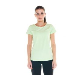 Podstawowy t-shirt damski. Zielone t-shirty damskie LEONE 1947 APPAREL, l, bez wzorów, z tkaniny, bez kołnierzyka. W wyprzedaży za 77.40 zł.