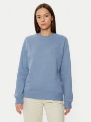 Tommy Jeans Bluza DW0DW19959 Błękitny Regular Fit. Niebieskie bluzy bez kaptura damskie Tommy Jeans, xxs, z bawełny. Za 199.99 zł.
