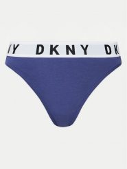DKNY Stringi DK4529 Niebieski. Niebieskie stringi damskie DKNY, xl, bez wzorów, z bawełny. Za 59.99 zł.
