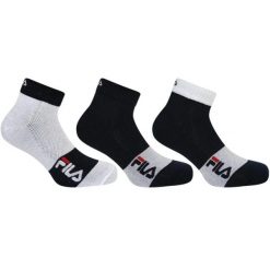 Fila skarpety 3-pack quarter biały/granat 43-46. Białe skarpetki damskie Fila, bez wzorów. Za 141.99 zł.