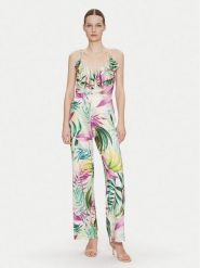 Guess Kombinezon W5GD72 KBAC2 Kolorowy Regular Fit. Kombinezony damskie Guess, s, z aplikacjami, z syntetyku, bez kołnierzyka, bez ramiączek. Za 389.99 zł.