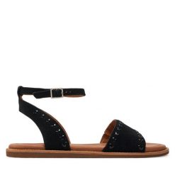 Sandały Clarks. Czarne sandały damskie Clarks, bez wzorów, bez obcasa, na płaskiej podeszwie. Za 239.99 zł.